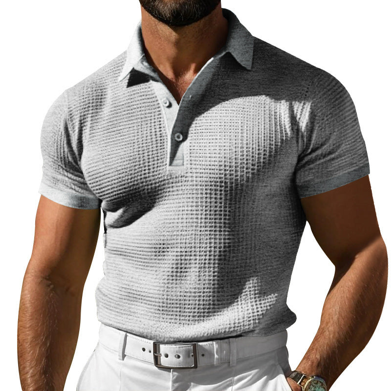 Men's structured piqué polo shirt made of cotton blend with reinforced polo collar Mune Fashion