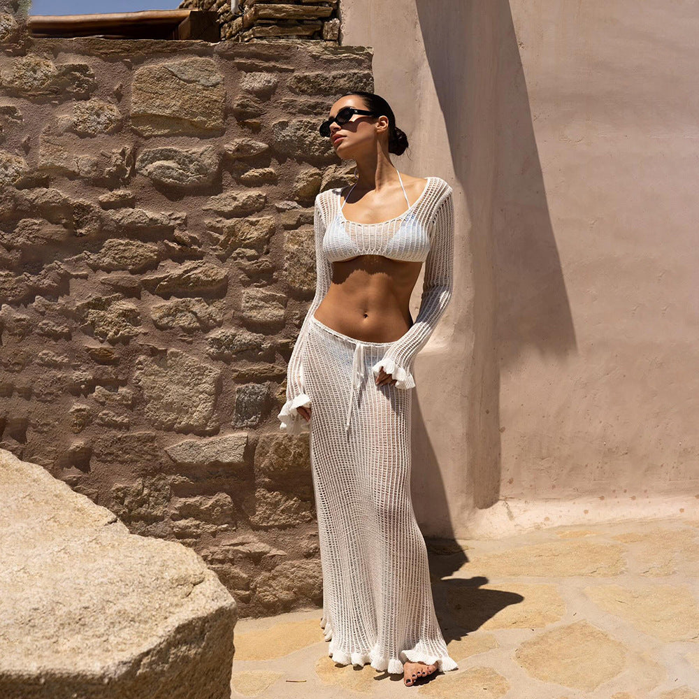 Ladies elegant and translucent beach set Mune Fashion