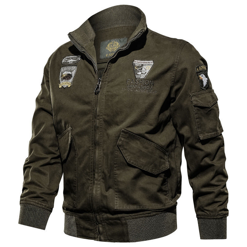 Men's robust canvas aviator jacket Mune Fashion
