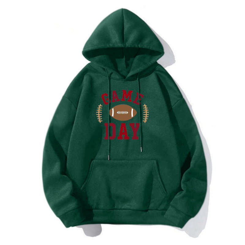 Ladies Sporty Hoodie with Football Motif Mune Fashion