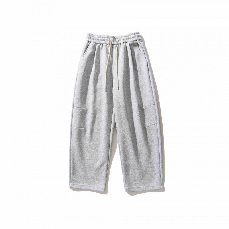Unisex Wide Relaxed Jogging Pants made of French Terry with high elastic waistband and drawstring Mune Fashion