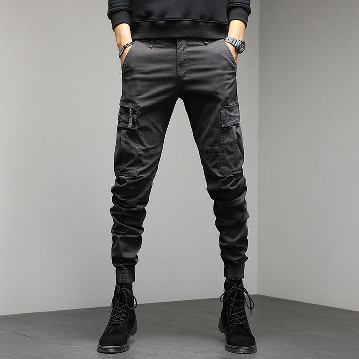 Men's cargo jogger pants in utility style with cuffs and multiple pockets Mune Fashion