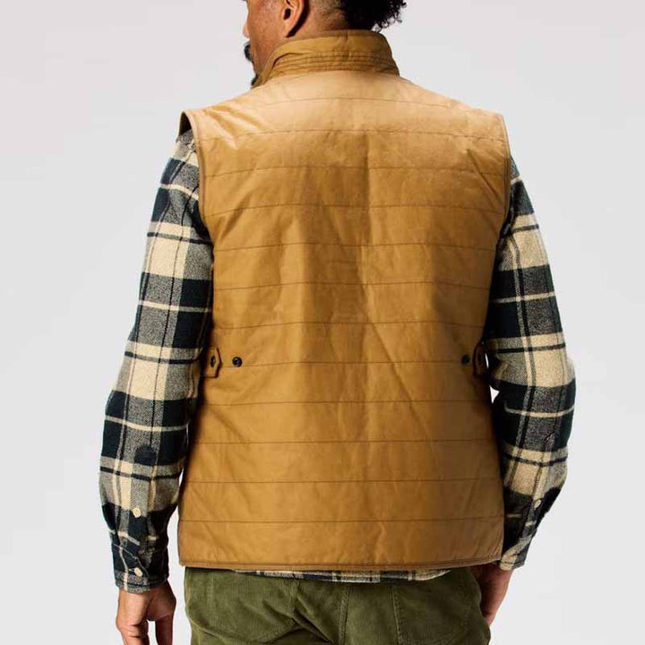 Men's Padded Quilted Vest with Stand-Up Collar and Two-Way Zipper Mune Fashion