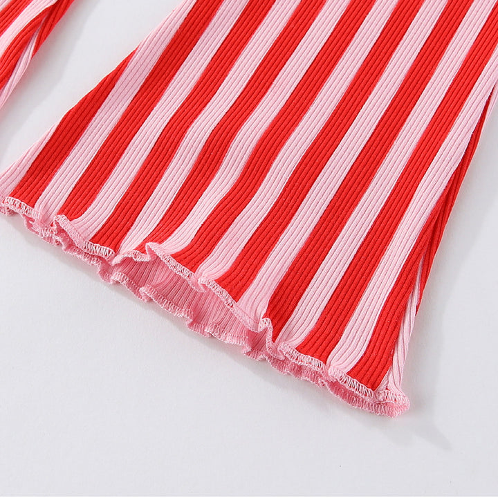 Girls leggings with cheerful stripe pattern Mune Fashion