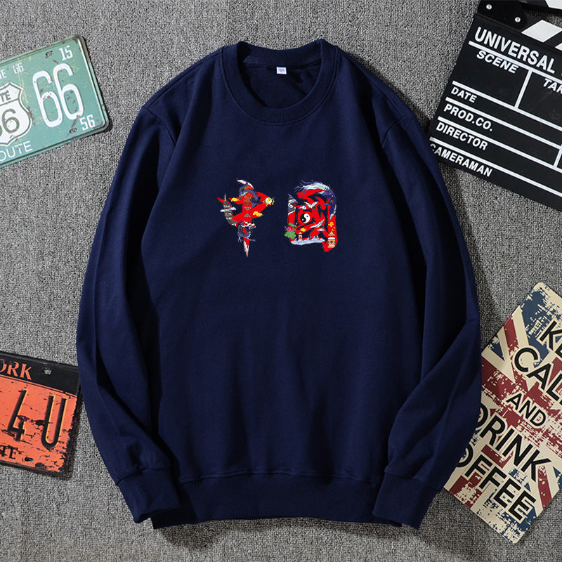 Unisex Oversized Sweatshirt with Round Neck and Subtle Graphic Application Mune Fashion