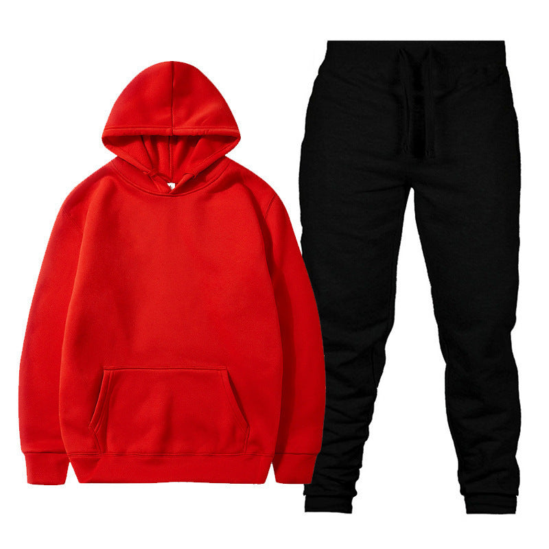 Unisex nan comfortable hoodie jogging suit set with kangaroo pocket, elastic drawstring waistband and ribbed cuffs Mune Fashion