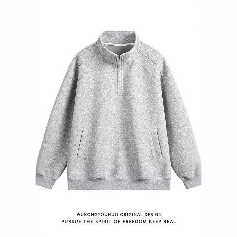Ladies sporty pullover with stand-up collar Mune Fashion