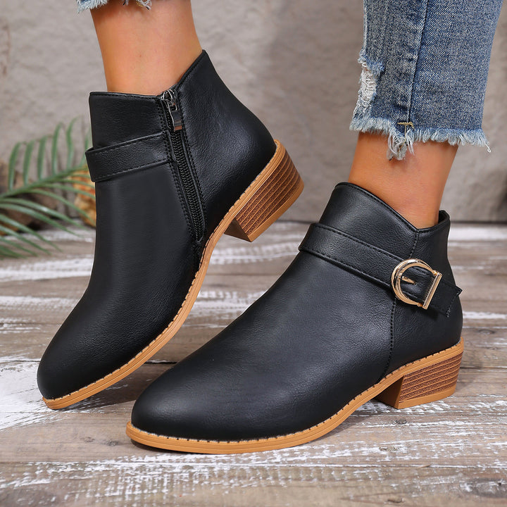 Women Elegant and Comfortable Ankle Boots Mune Fashion