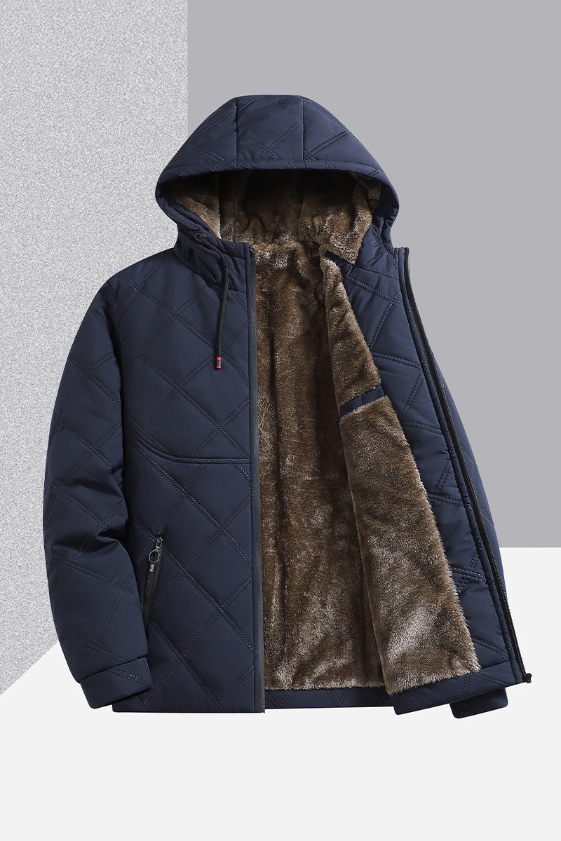 Men's Padded Quilted Jacket with Hood Mune Fashion