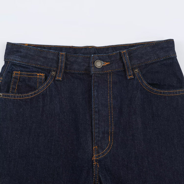 Women Highwaist Relaxed Tapered Jeans with Conical Leg Mune Fashion