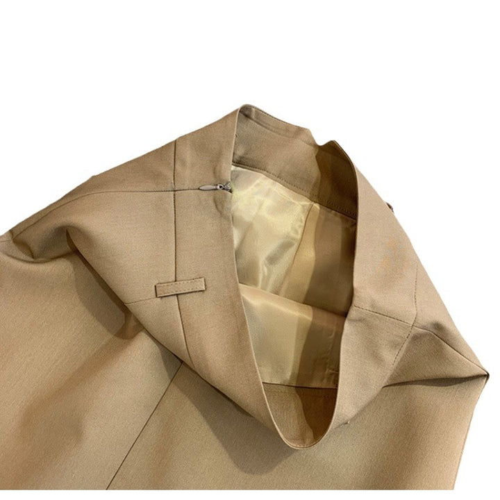 Women Elegant Midi Skirt with Practical Pockets Mune Fashion