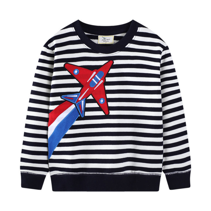Boys sweatshirt with creative airplane design Mune Fashion