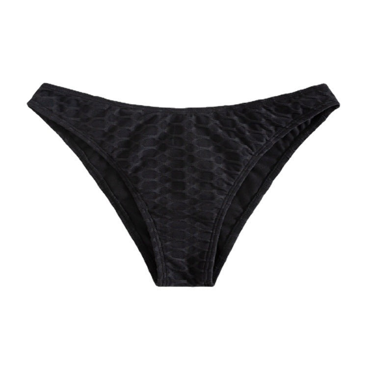 Women's bikini bottom with refined texture pattern Mune Fashion