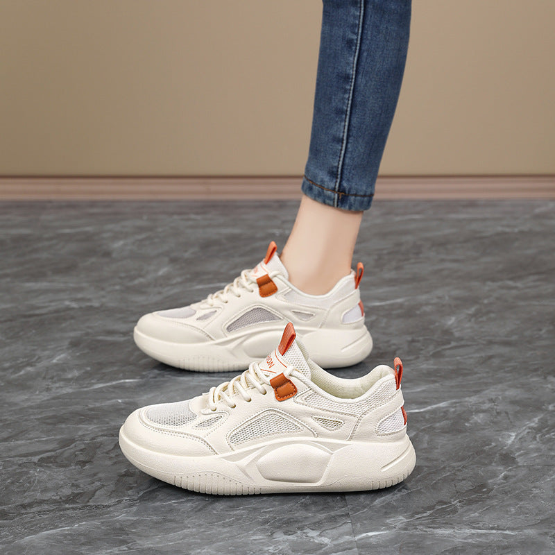 Women's sporty platform sneaker with breathable mesh fabric and cushioned ergonomic sole Mune Fashion