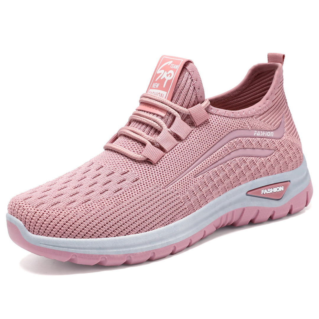 Women's lightweight breathable knitted sneakers with cushioning comfort sole Mune Fashion