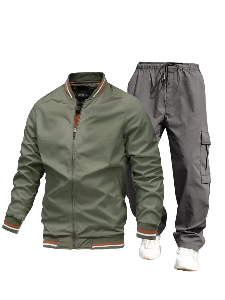 Men's sporty jacket and cargo pants set Mune Fashion