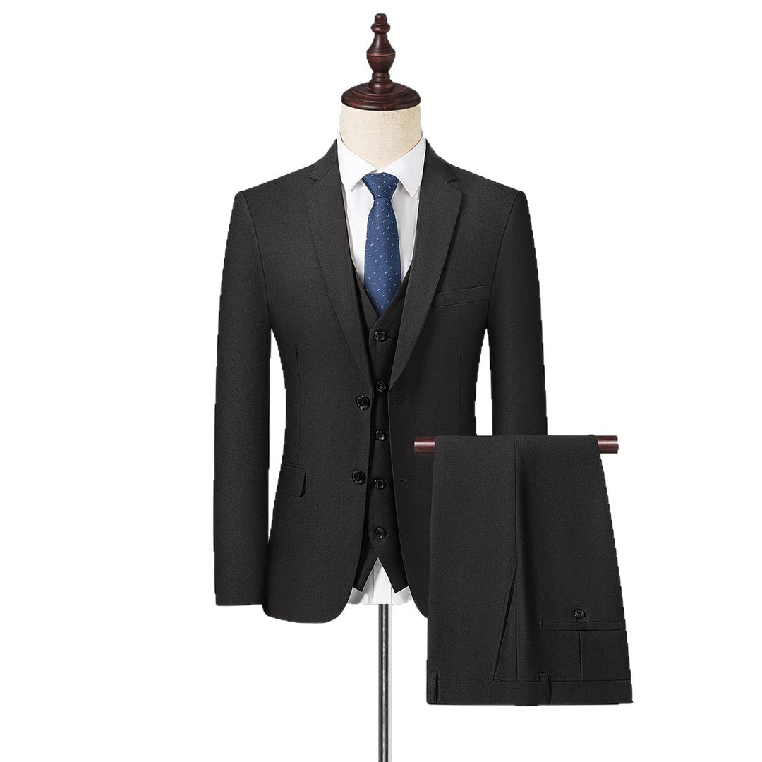 Men's Slim Fit Single-Breasted Business Blazer with Two-Button Silhouette Mune Fashion