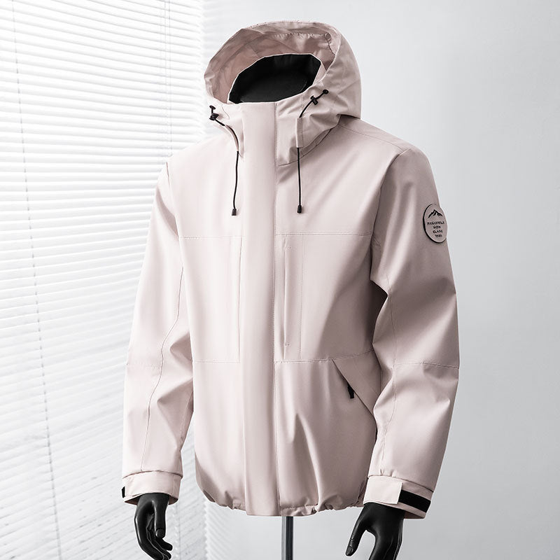 Men's functional jacket with hood