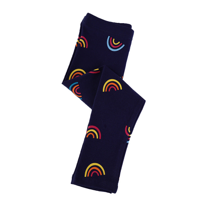 Girls leggings with colorful rainbow motif Mune Fashion