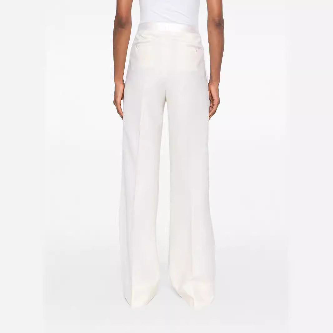 Women’s Palazzo Pants with High Waist and Wide Leg Cut Mune Fashion