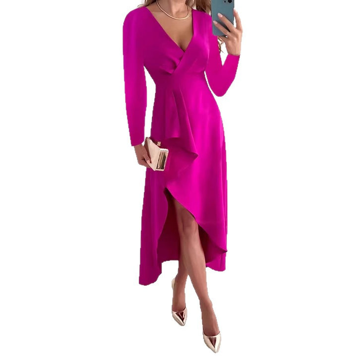 Women Elegant Wrap Dress Mune Fashion