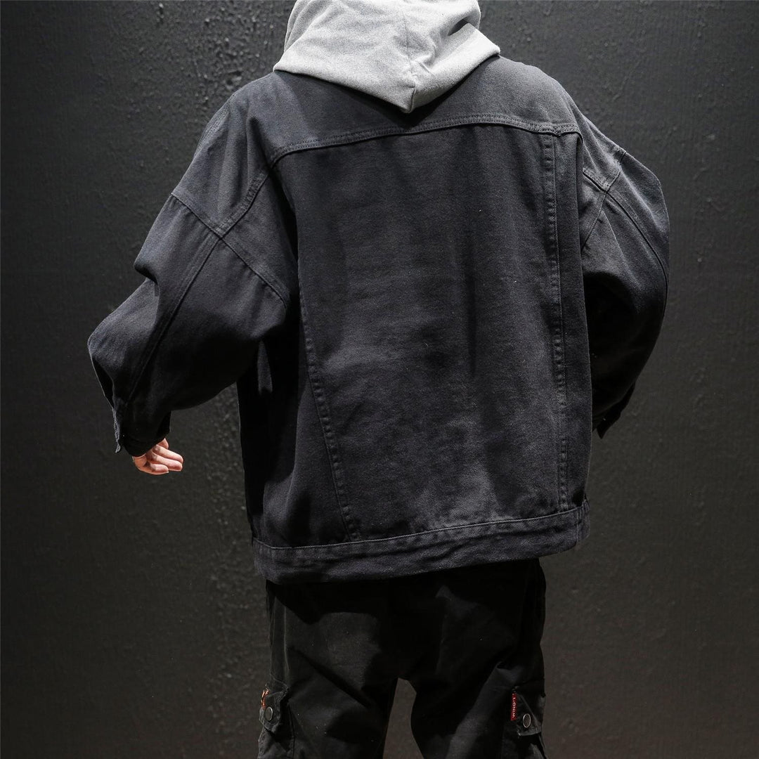 Men's Casual Denim Jacket with Hood Mune Fashion 1788341893
