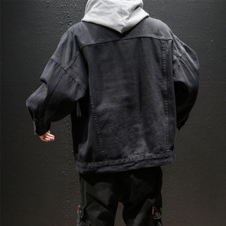 Men's Casual Denim Jacket with Hood Mune Fashion 1788341893
