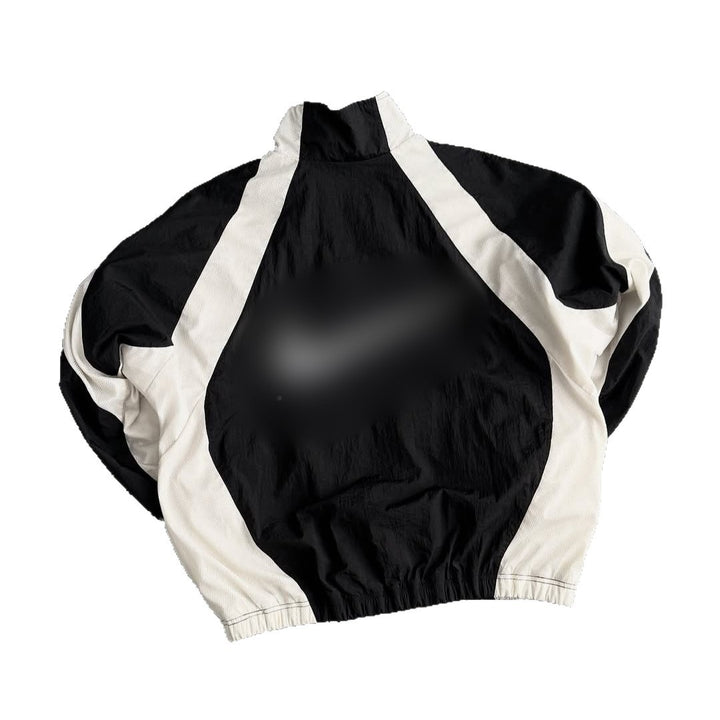 Unisex nan breathable lightweight wind and training jacket with mesh lining, stand collar and elastic hem Mune Fashion