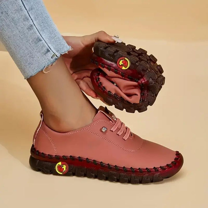 Women's lightweight everyday slip-on sneakers with hidden lacing, elastic entry, and grippy trail sole Mune Fashion