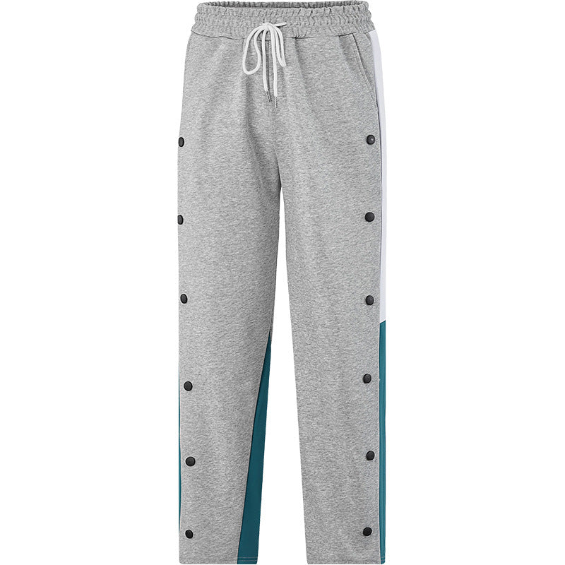 Men's sporty leisure pants with buttons and elastic waistband Mune Fashion