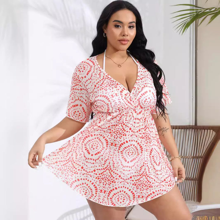 Women's beach dress with stylish wrap design Mune Fashion