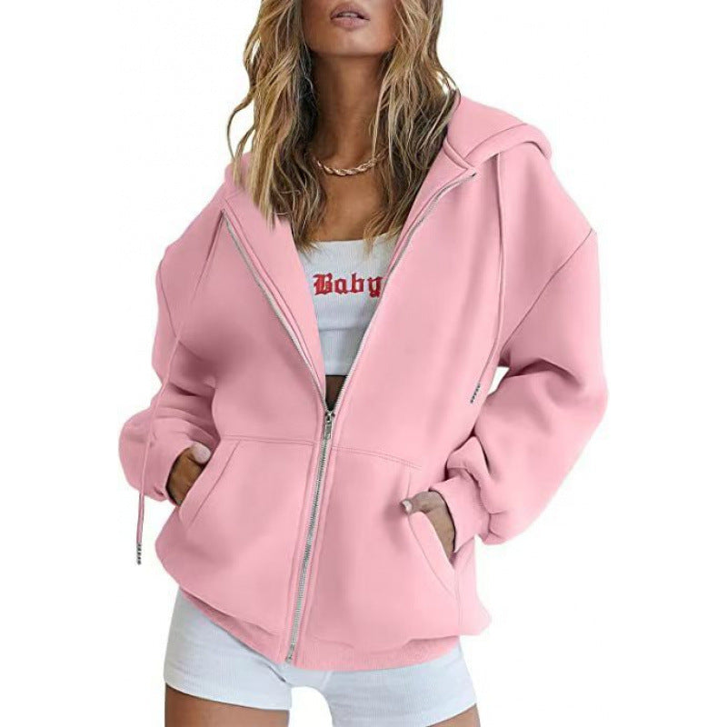 Women Oversized Hoodie Jacket Mune Fashion