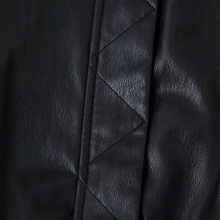 Women's Cropped Blouson Jacket made of woven fabric with stand-up collar, elastic hem, and fine check design Mune Fashion