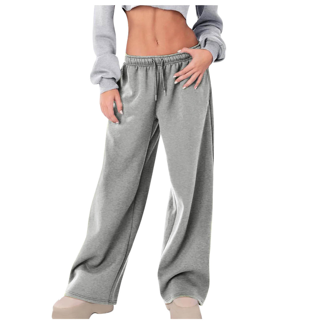 Women's wide High-Waist Relaxed Pants with drawstring and concealed side pockets Mune Fashion