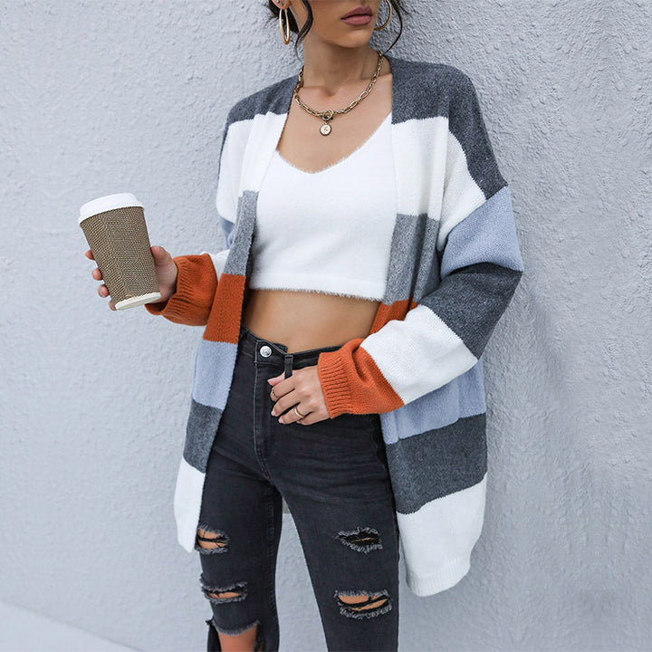 Women's Patterned Knit Cardigan Mune Fashion