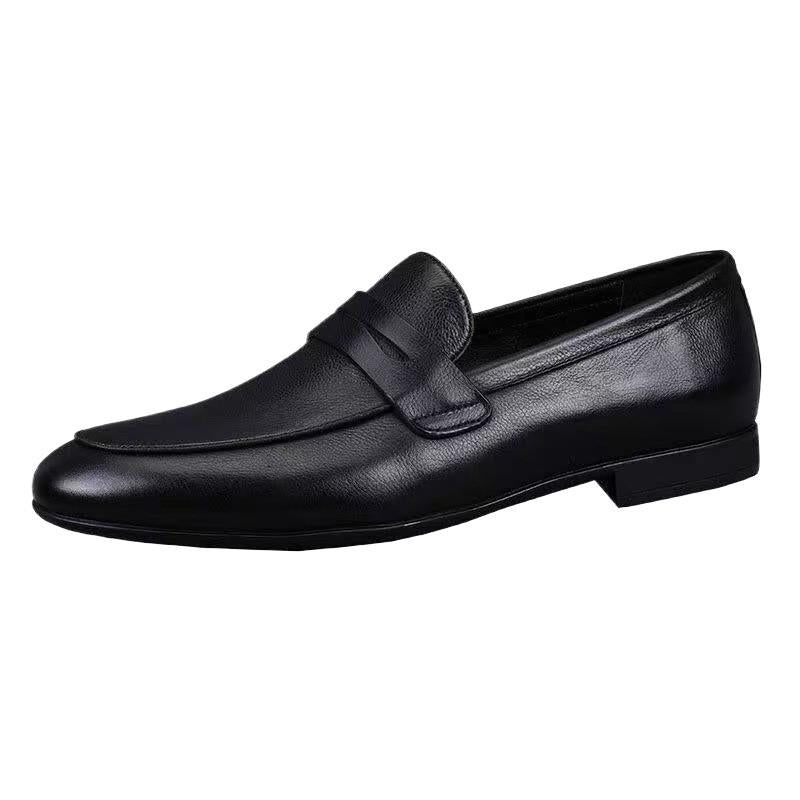 Men's Elegant Leather Slip-On Shoes Mune Fashion