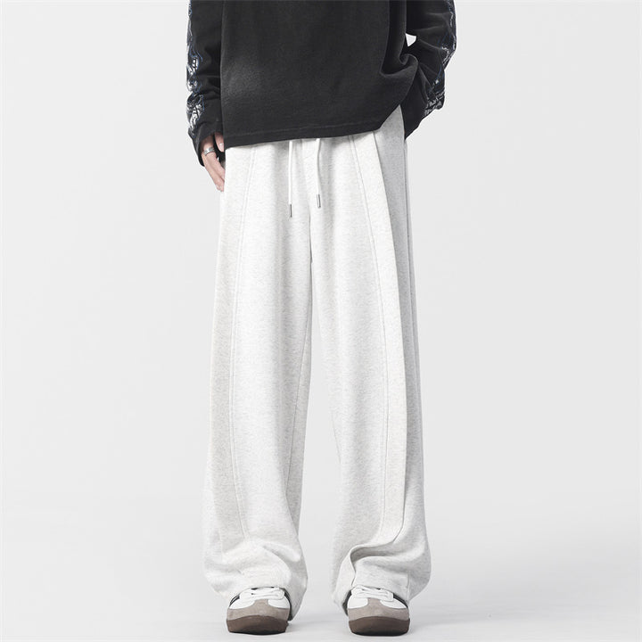 Men's Wide Pleated Jogging Pants in Palazzo Cut Mune Fashion