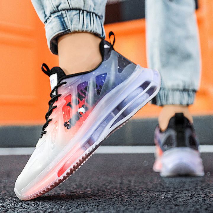 Unisex futuristic transparent Runner with integrated air chamber midsole and reflective tech-mesh Mune Fashion