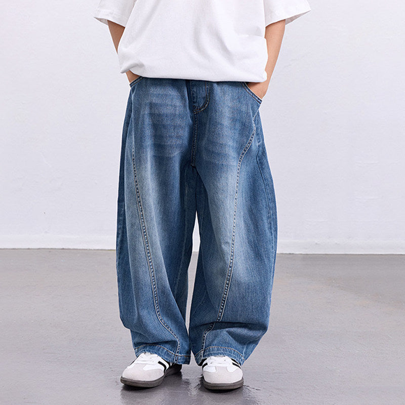 Unisex wide denim pants in a casual style Mune Fashion
