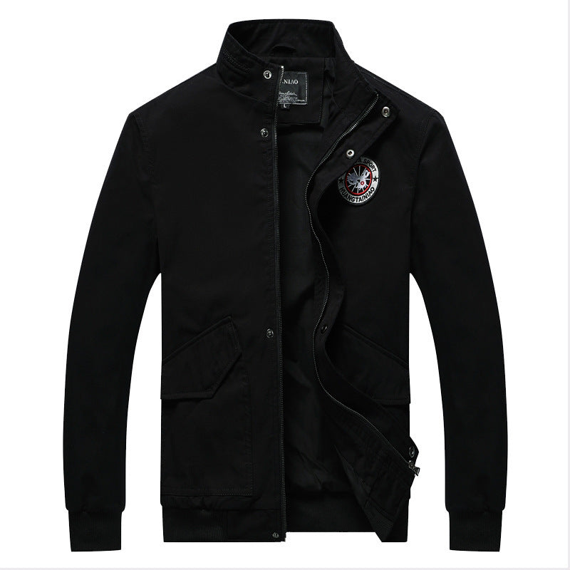 Men's transitional jacket in field-bomber mix with stand-up collar and multifunctional flap pockets Mune Fashion