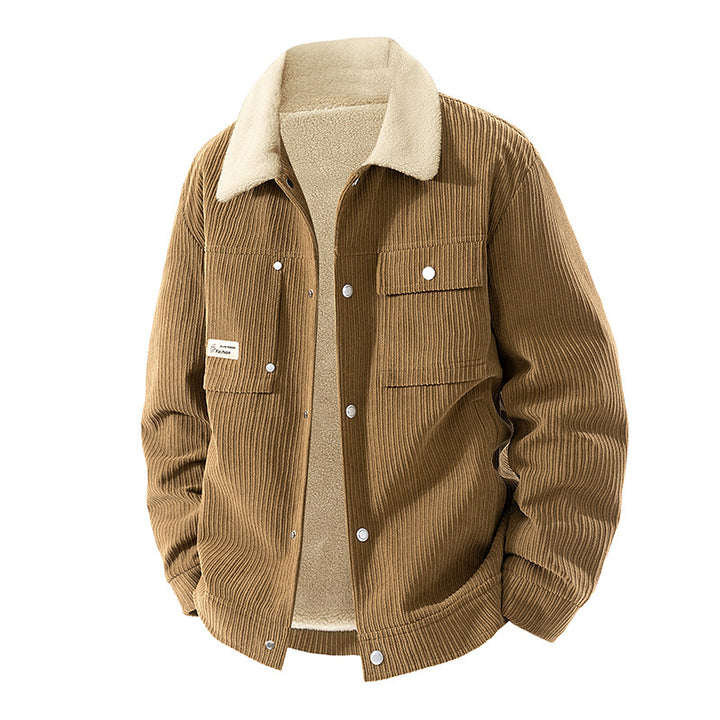 Men's leisure jacket with fleece lining Mune Fashion