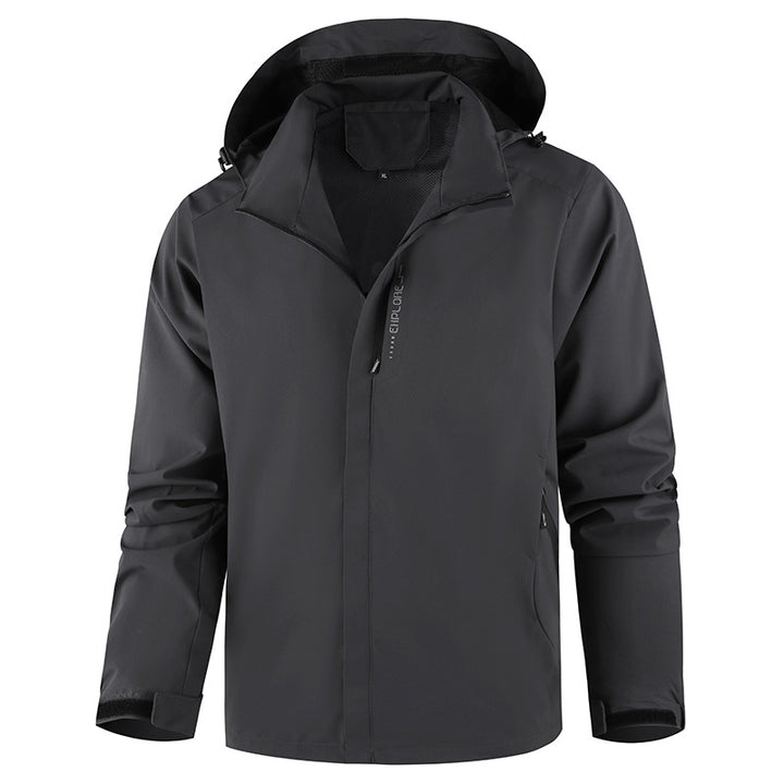 Men's Breathable Transitional Jacket with Adjustable Hood Mune Fashion