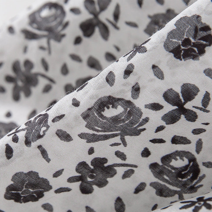 Women’s midi skirt with gathered waistband and small floral print Mune Fashion