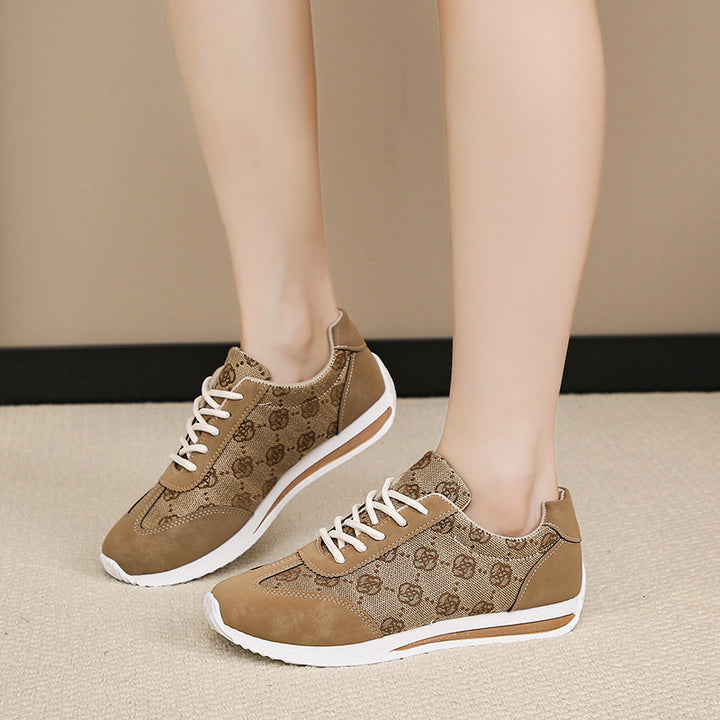 Ladies' lightweight jacquard casual sneakers with padded comfort insole Mune Fashion