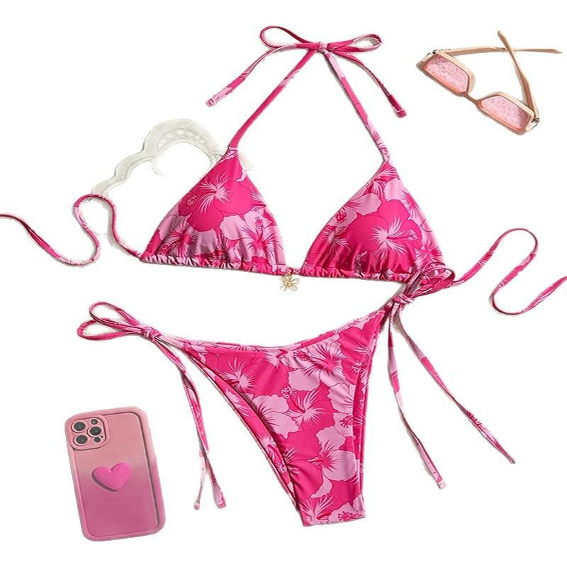 Ladies triangle bikini with elegant ties Mune Fashion