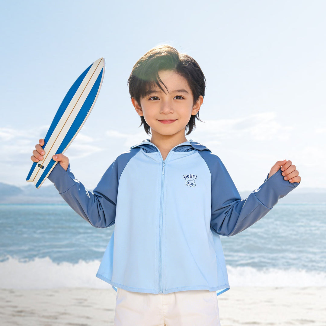 Girls' sun jacket with hood and UV protection Mune Fashion