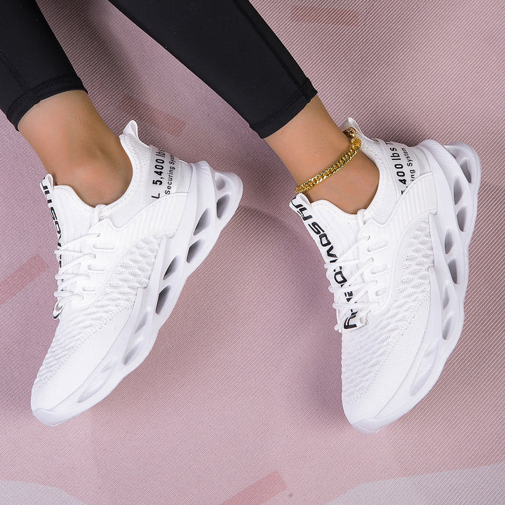 Women's Breathable Running Shoes with Elastic Upper and Grippy Sole Mune Fashion
