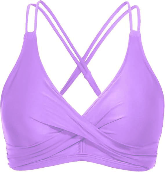 Women's Sporty Bikini Top with Elaborate Wrap Design Mune Fashion