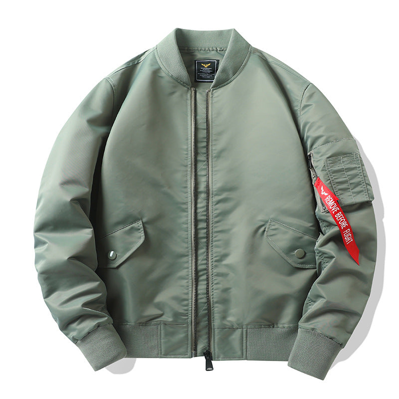 Men's camouflage bomber jacket in pilot style with multiple pockets and knitted cuffs Mune Fashion