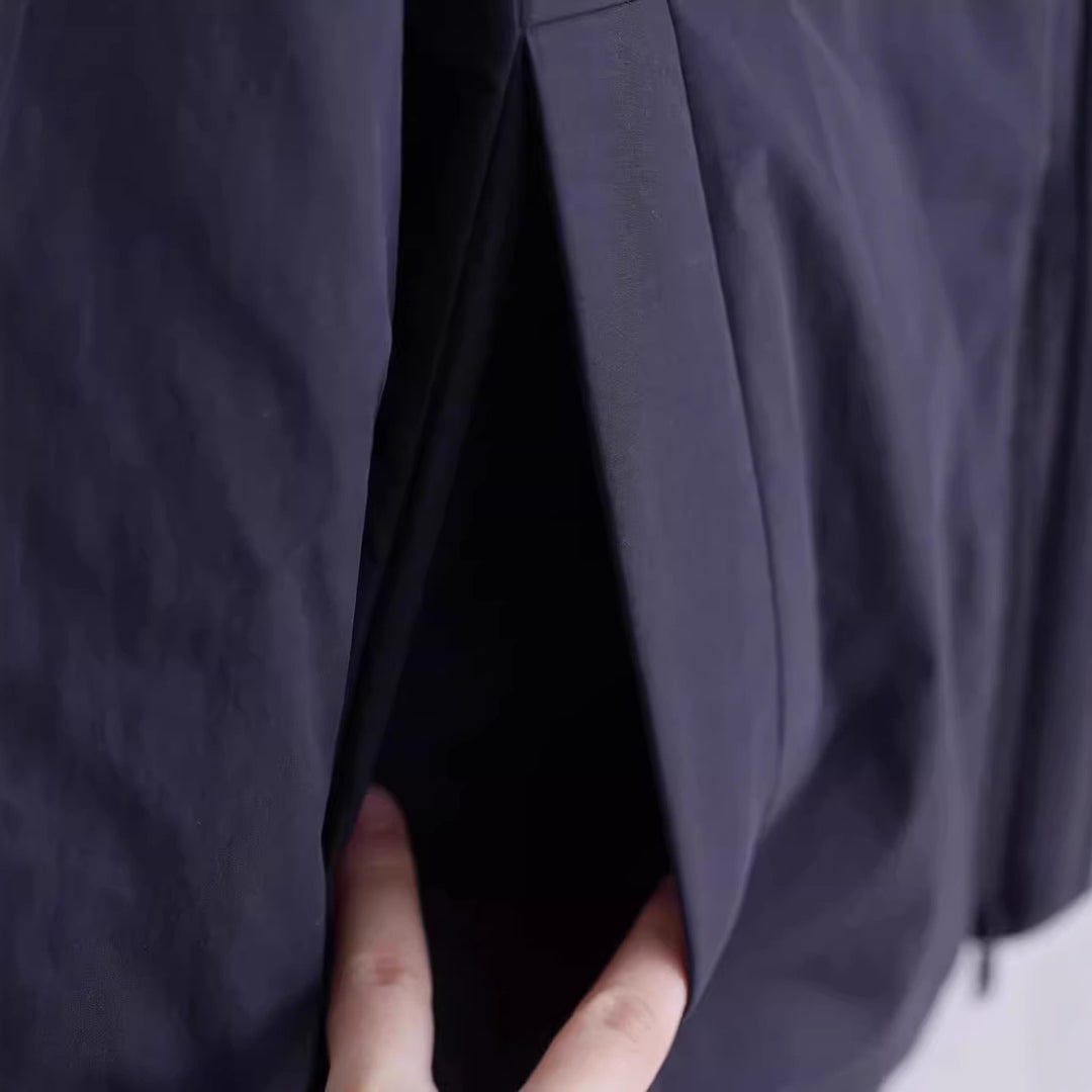 Women's transitional jacket with high collar and side pockets Mune Fashion